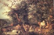 BRUEGEL, Pieter the Elder The Garden of Eden (nn03) oil on canvas